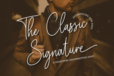 The Classic Signature Font