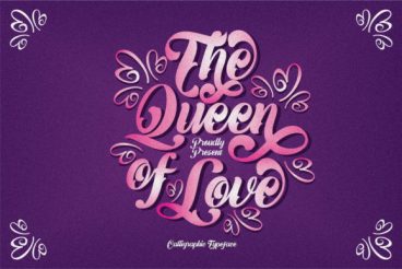 The Queen of Love Font