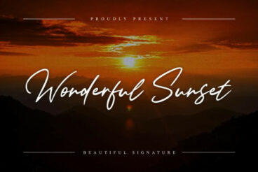 Wonderful Sunset Font