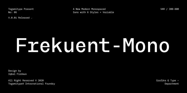 TG Frekuent Mono Font