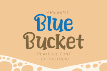 Blue Bucket Font