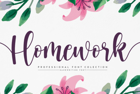 Homework Font Homework Font