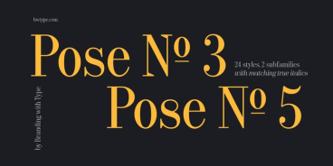Bw Pose Font