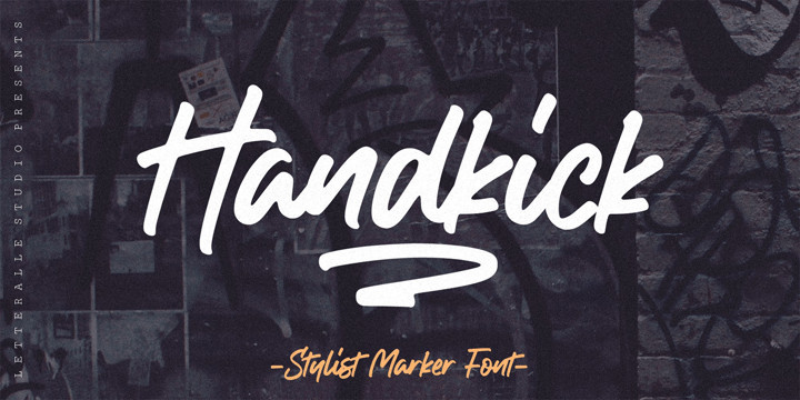 Handkick Font Handkick Font