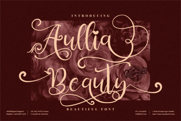 Aullia Beauty Font Aullia Beauty Font