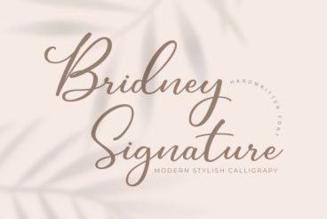 Bridney Signature Font
