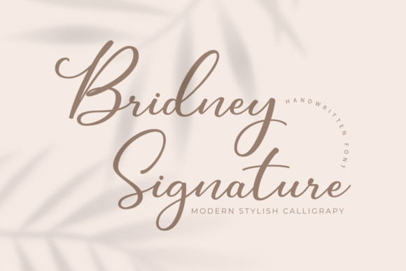Bridney Signature Font
