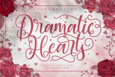 Dramatic Hearts Font