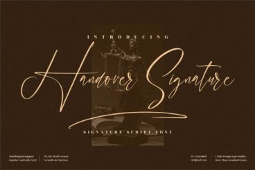 Handover Signature  Font