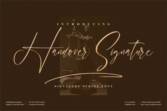 Handover Signature  Font