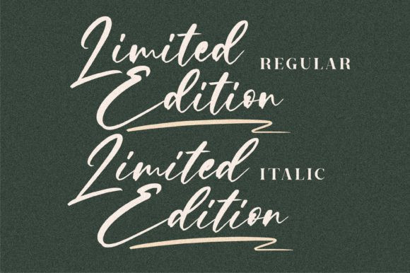 Limited Edition Font