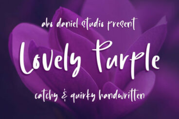 Lovely Purple Font