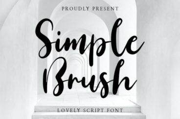 Simple Brush Font