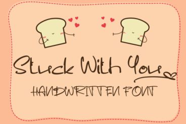 Stuck With You Font
