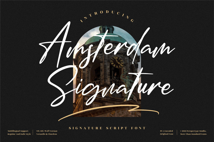 Amsterdam Signature Font Amsterdam Signature Font