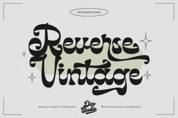 Reverse Vintage Font