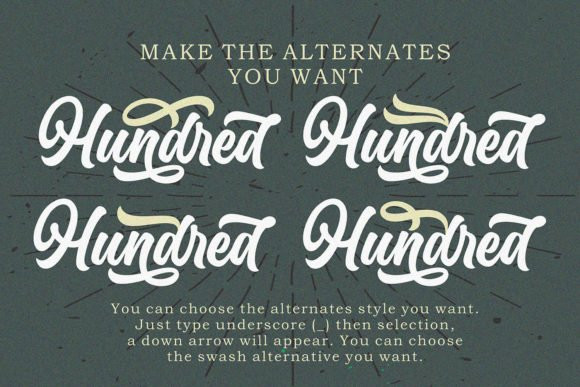 Hundred Miracles Font