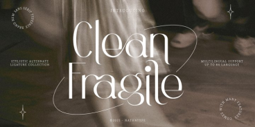 Clean Fragile Font