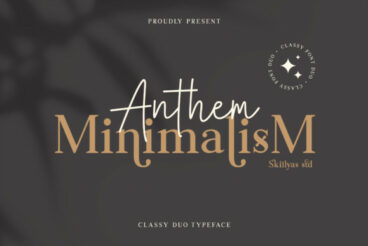 Anthem Minimalism Duo Font