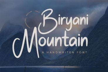 Biryani Mountain Font