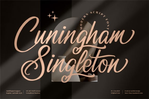 Cuningham Singleton Font Cuningham Singleton Font