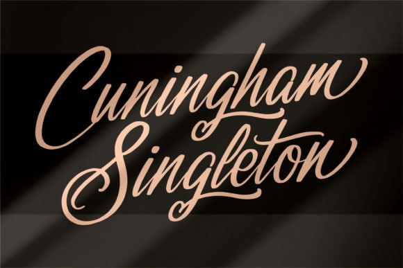 Cuningham Singleton Font Cuningham Singleton Font