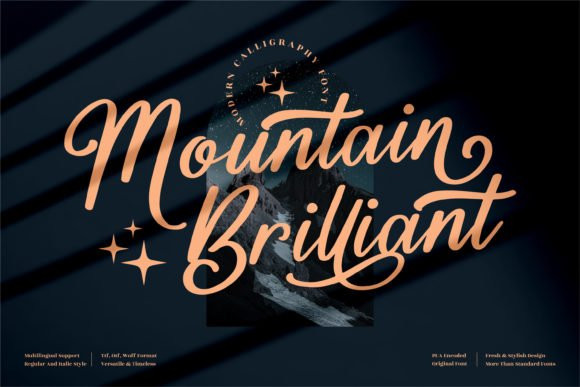 Mountain Brilliant Font Mountain Brilliant Font