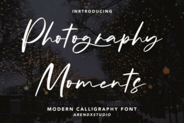 Photography Moments Font