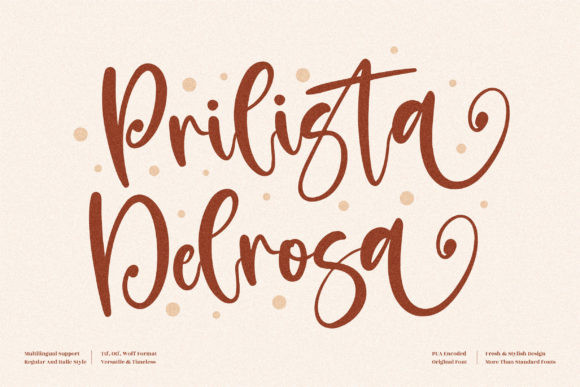 Prilista Delrosa Font