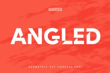 Angled Font