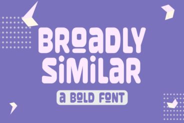 Broadly Similar Font