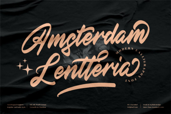 Amsterdam Lentteria Font Amsterdam Lentteria Font