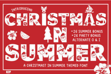 Christmas in Summer Font
