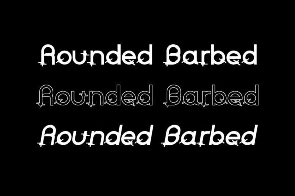 Rounded Barbed Font