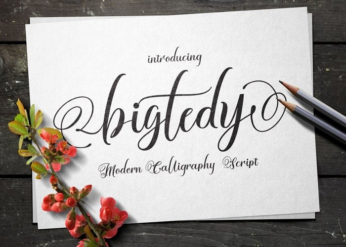 Bigtedy Font Bigtedy Font