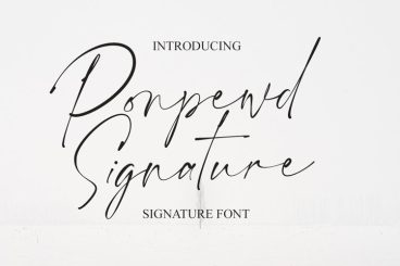 Ponpewd Signature Font