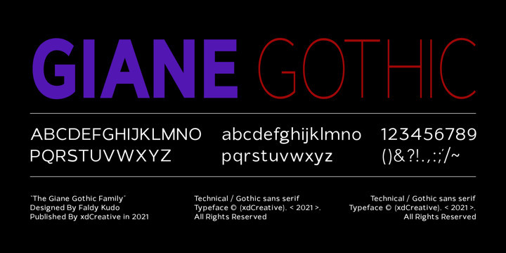 Giane Gothic Sans Font