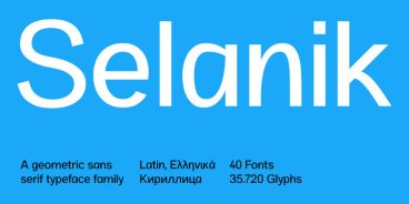 SK Selanik Font Family