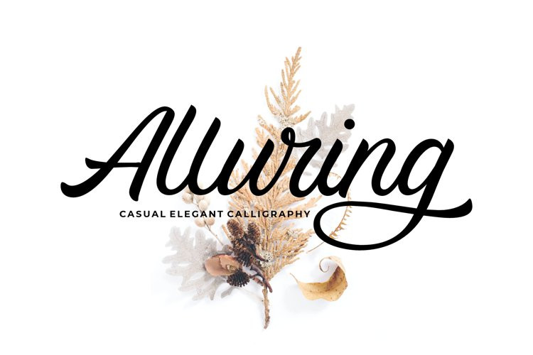 Alluring Font Alluring Font