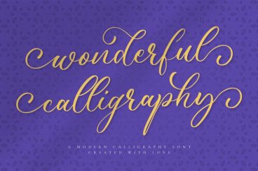 Wonderful Calligraphy Font