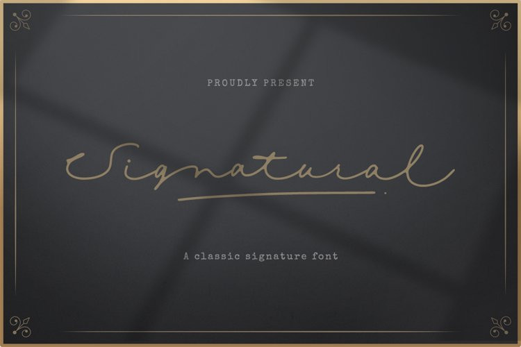 Signatural Font