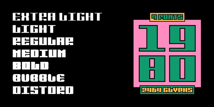 SK 1980 Unicase Font