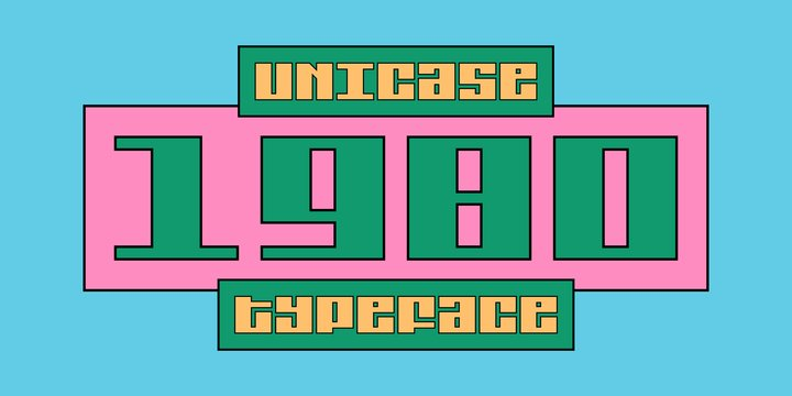 SK 1980 Unicase Font