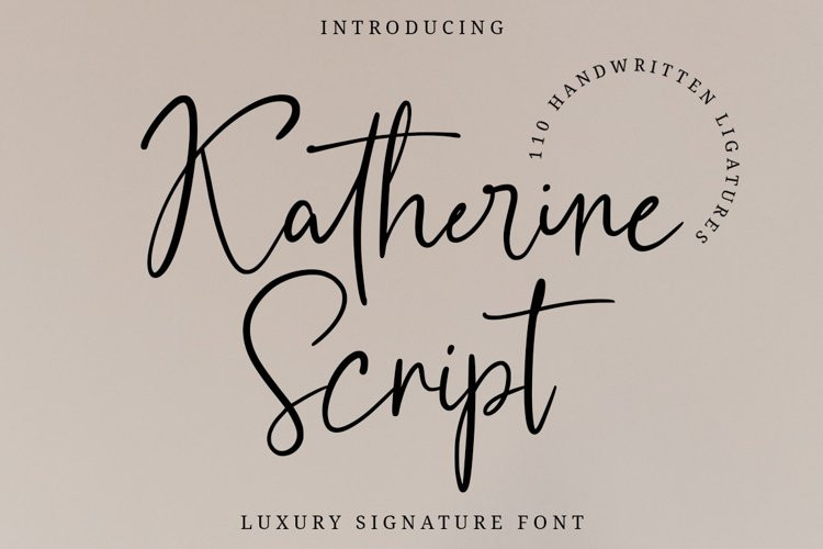 Katherine Script Font Katherine Script Font