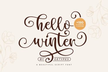 Hello Winter Font
