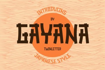 GAYANA Faux Japanese Font