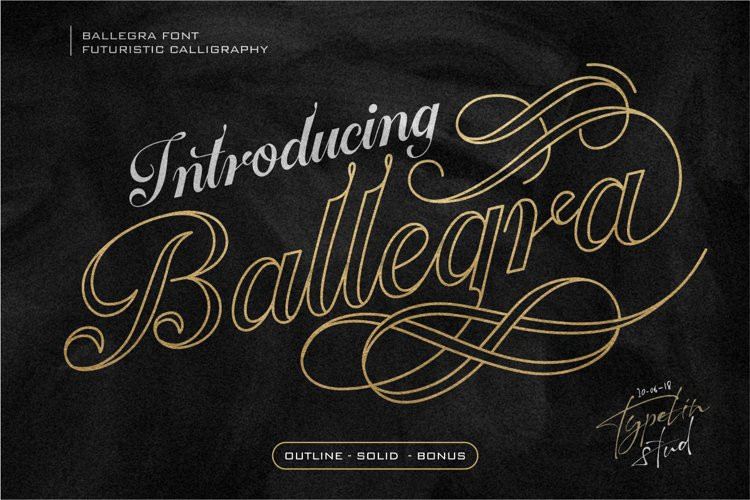 Ballegra Font Ballegra Font