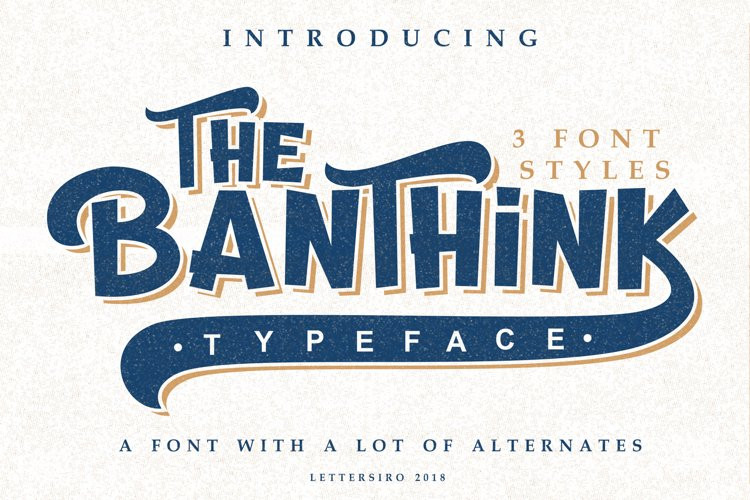 The Banthink Font