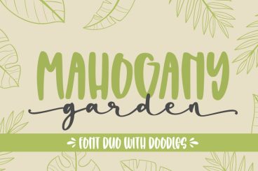 Mahogany Garden Font