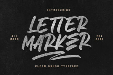 Letter Marker Font